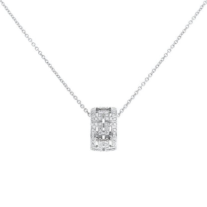[Opulent Aurora]PARENTESI NECKLACE SILVER DIAMOND
