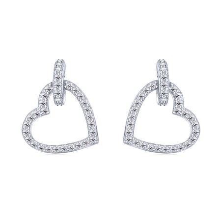 [Amore Jewelry]Dainty Heart Shape Earrings