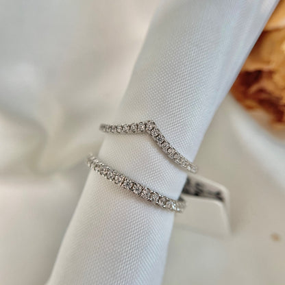 [Amore Jewelry]Elaborate Tennis Band Ring