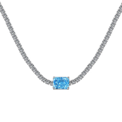 [Amore Jewelry]2.0 carat Ornate Emerald Cut Necklace