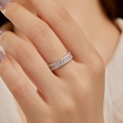 [Amore Jewelry]Delicate Colorful Round Cut Daily Ring