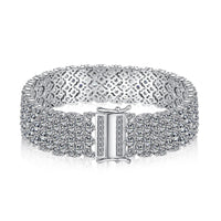 [Amore Jewelry]Ornate Elegant Round Cut Party Bracelet