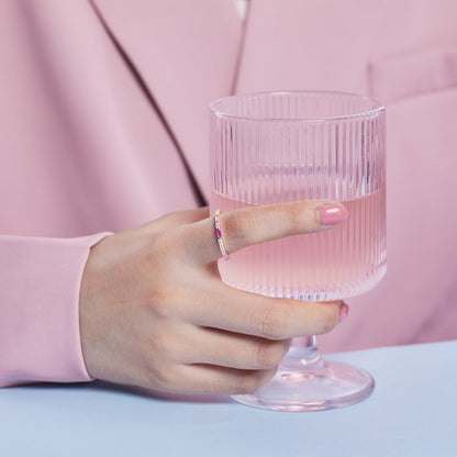 [Amore Jewelry]Exquisite Multicolored Emerald Cut Daily Ring