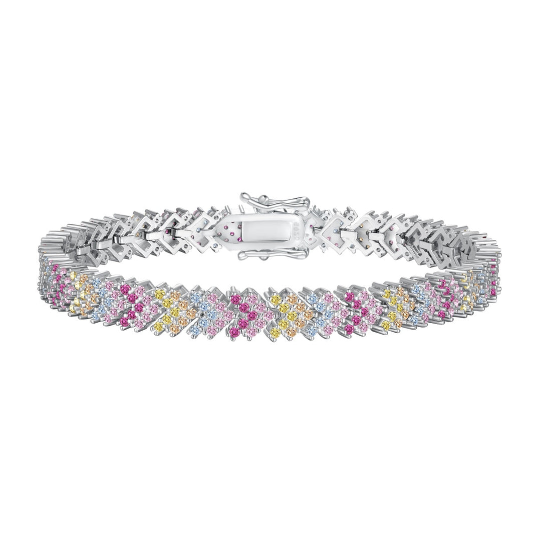 [Amore Jewelry]Ornate Sparkling Round Cut Party Bracelet