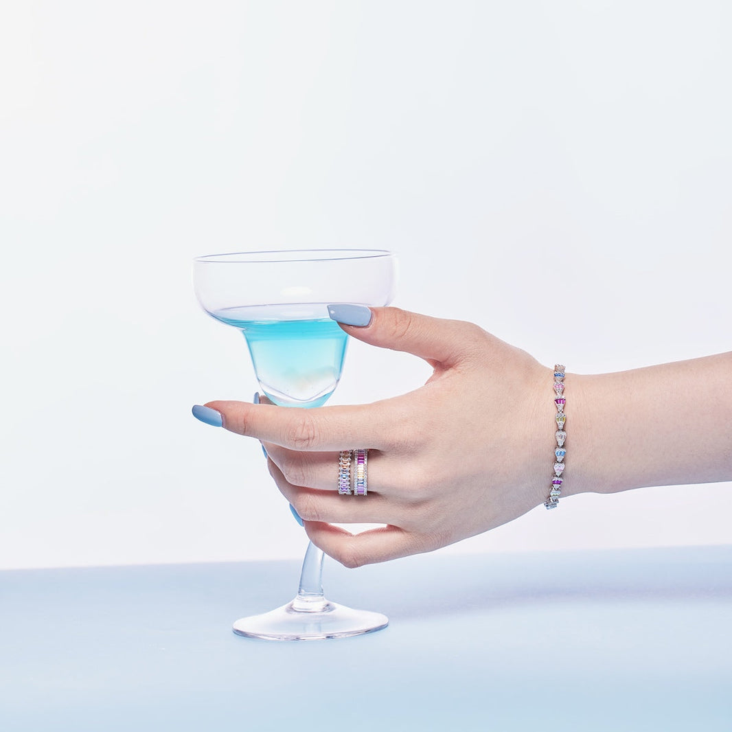 [Amore Jewelry]Radiant Water Drop Shape Daily Bracelet