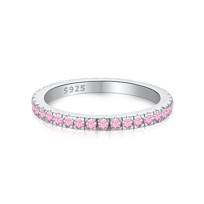[Amore Jewelry]Delicate Sparkling Round Cut Daily Ring
