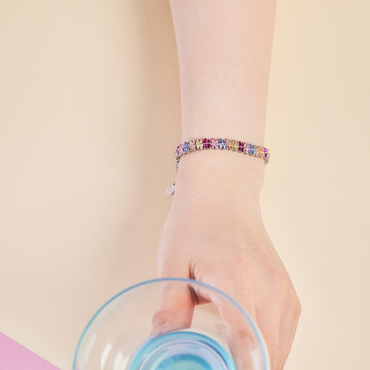 [Amore Jewelry]Sparkling Exquisite Multi Cut Party Bracelet