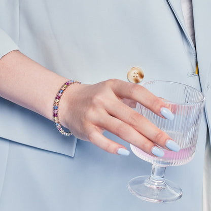 [Amore Jewelry]Sparkling Exquisite Multi Cut Party Bracelet