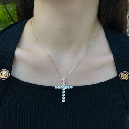 [Amore Jewelry]Radiant Cross Shape Necklace