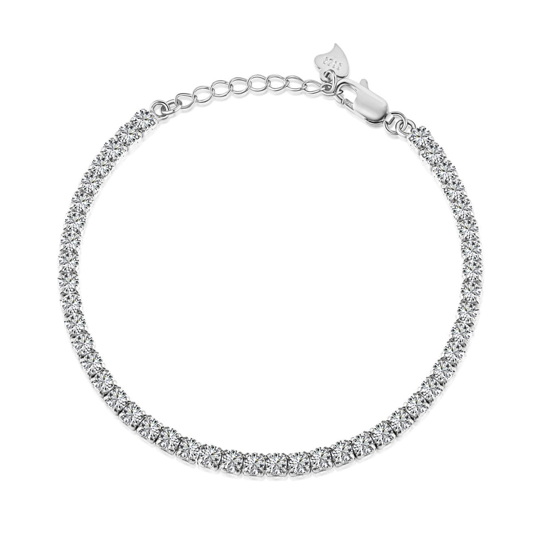 [Amore Jewelry]Sparkling Round Cut Daily Bracelet