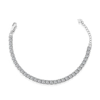 [Amore Jewelry]Sparkling Radiant Princess Cut Tennis Bracelet