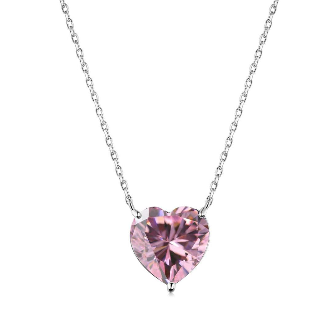 [Amore Jewelry]6.0 carat Radiant Heart Shape Necklace