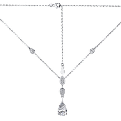 [Amore Jewelry]Dazzling Pear Cut Necklace