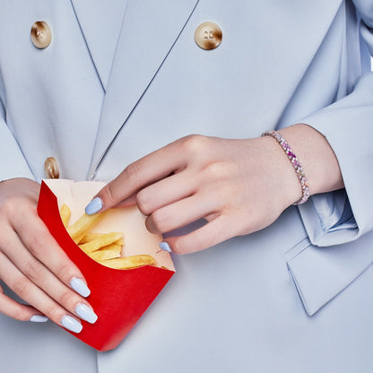 [Amore Jewelry]Dazzling Unique Multi Shape Daily Bracelet