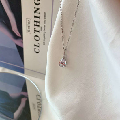 [Amore Jewelry]Delicate Water Drop Shape Fashion Necklace