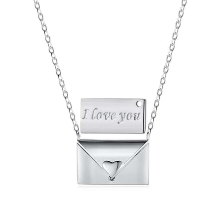 [Amore Jewelry]Envelope Heart Shape Mother's Day Necklace