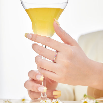 [Amore Jewelry]Elegant Vivid Round Cut Daily Ring