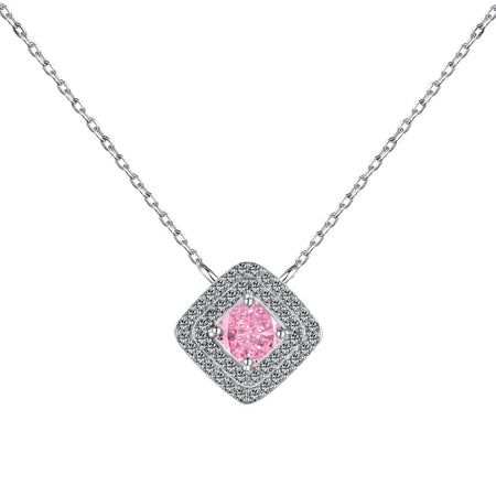 [Amore Jewelry]Sparkling Asscher Cut Necklace