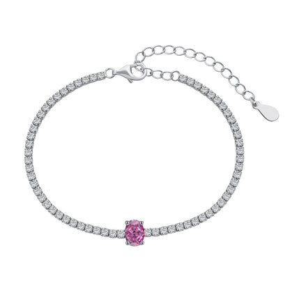 [Amore Jewelry]0.75 Carat Exquisite Oval Cut Daily Bracelet
