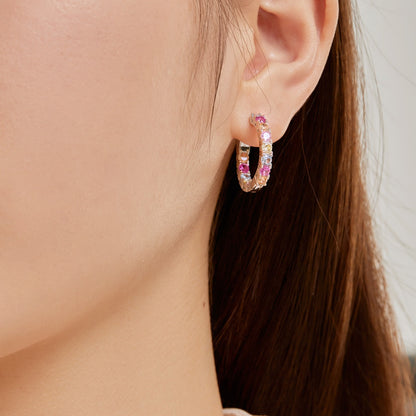 [Amore Jewelry]Unique Round Cut Daily Earrings