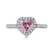 [Amore Jewelry]Eternity Splashy Romantic Heart Shape Lover Ring