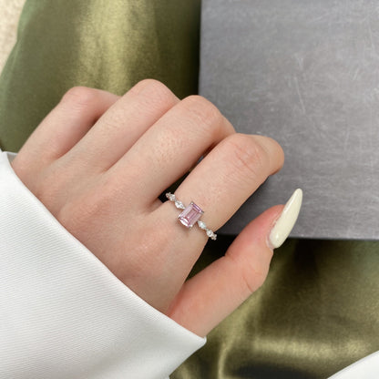 [Amore Jewelry]1.0 Carat Dainty Resplendent Radiant Cut Daily Ring