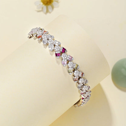[Amore Jewelry]Dainty Exquisite Flower Shape Daily Bracelet