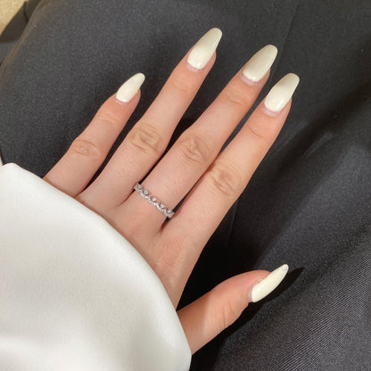 [Amore Jewelry]Elegant Resplendent Round Shape Party Ring