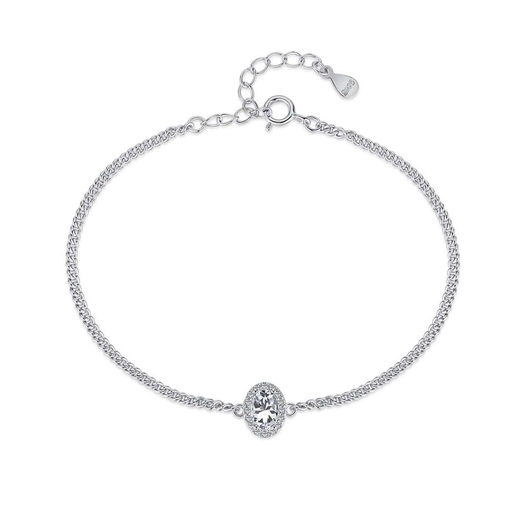 [Amore Jewelry]Exquisite Oval Shape Bracelet