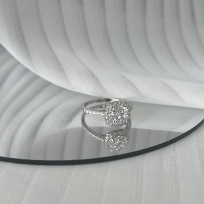 [Amore Jewelry]Dazzling Resplendent Round Cut Wedding Ring