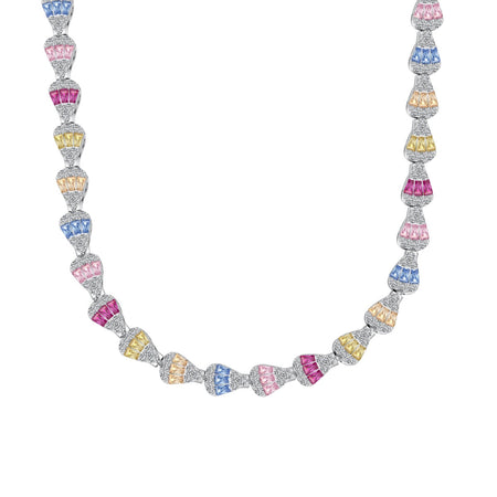 [Amore Jewelry]Radiant Colorful Rainbow Necklace