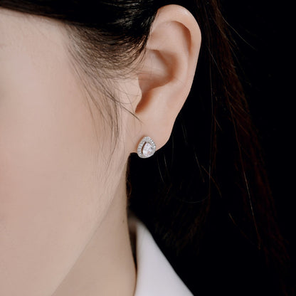[Amore Jewelry]Luxurious Water Drop Shape Earrings