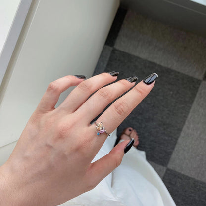 [Amore Jewelry]Radiant Colorful Multi Cut Daily Ring