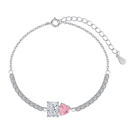 [Amore Jewelry]Dazzling Unique Multi Shape Lover Bracelet