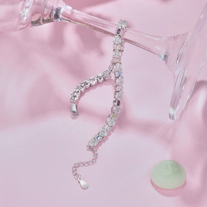 [Amore Jewelry]Dazzling Radiant Multi Cut Daily Bracelet