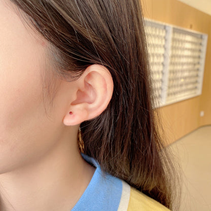 [Amore Jewelry]Delicate Solitaire Earrings