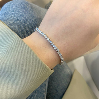 [Amore Jewelry]Dazzling Romantic Heart Shape Lover Bracelet