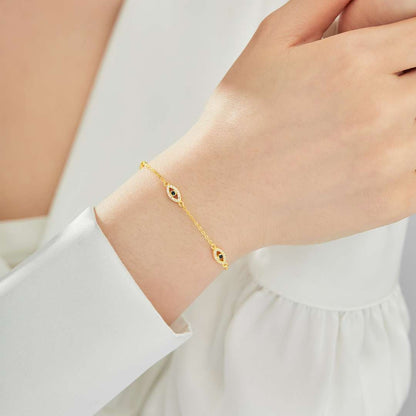 [Amore Jewelry]Evil Eye Shape Pendent Necklace