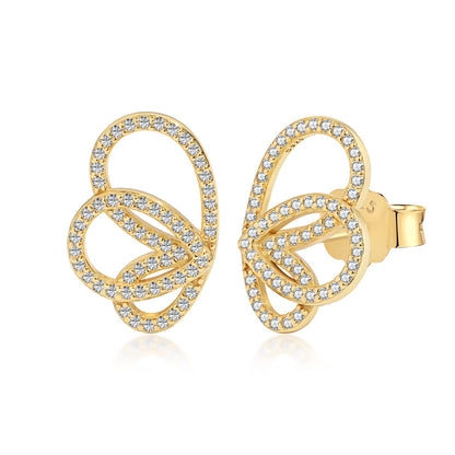 [Amore Jewelry]Exquisite Butterfly Shape Earrings