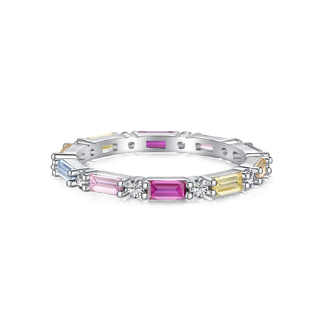 [Amore Jewelry]Lively In Shades Elegant Radiant Cut Daily Ring