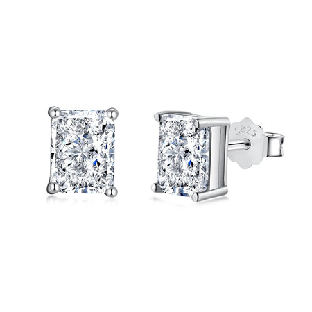 [Amore Jewelry]Radiant Luxurious Princess Cut Daily Earrings