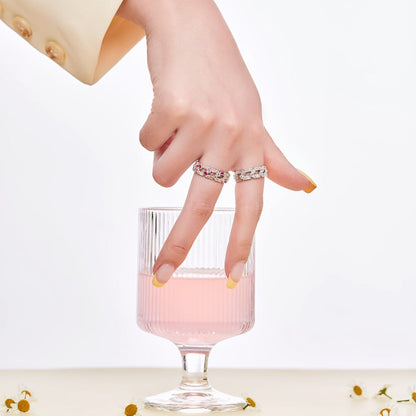 [Amore Jewelry]Sparkling Vibrant Emerald Cut Daily Ring