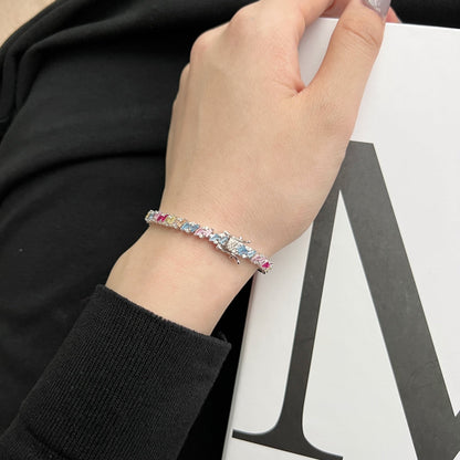 [Amore Jewelry]Ornate Sparkling Multi Cut Party Bracelet