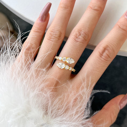 [Amore Jewelry]Delicate Lively Snake Shape Daily Ring