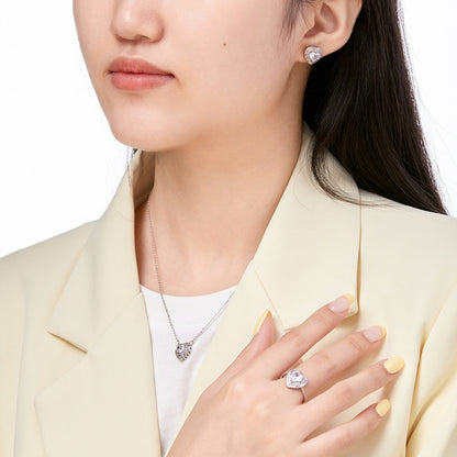 [Amore Jewelry]Delicate Ebullient Heart Shape Wedding Ring