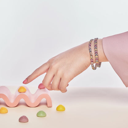 [Amore Jewelry]Radiant Colorful Emerald Cut Party Bracelet