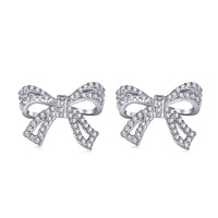 [Amore Jewelry]Dainty Bow Shape Earrings