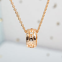 [Amore Jewelry]PARENTESI NECKLACE PINK GOLD