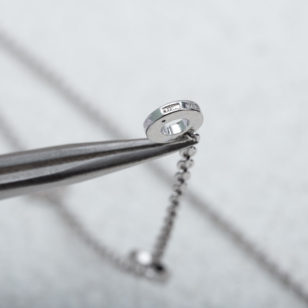 [Opulent Aurora]PARENTESI NECKLACE SILVER DIAMOND