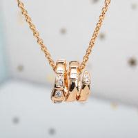 [Amore Jewelry]SERPENTI PINK GOLD NECKLACE DIAMOND